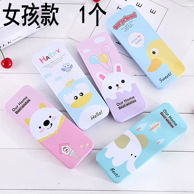 Pencil case for pencils, universal tin box, stationery