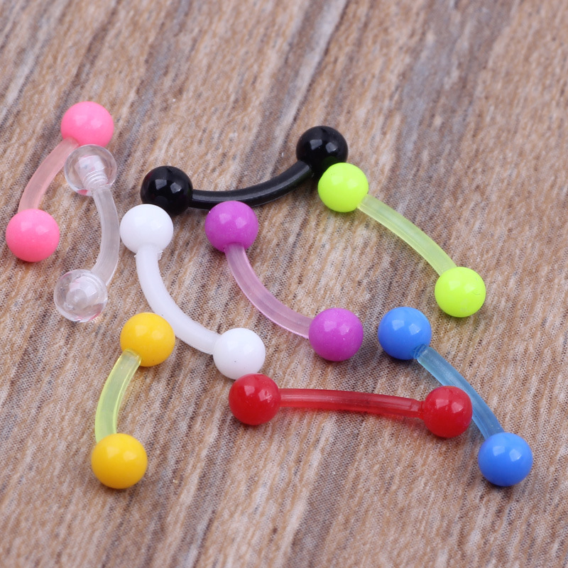 Labret piercing jewelry detail image