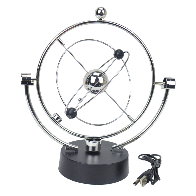 USB Milky Way Perpetual Decoration Chaos rotate swing Model Celestial globe Strange new Home Furnishing ornament