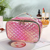 Handheld travel bag, polyurethane purse, universal fashionable capacious waterproof organizer bag, cosmetic bag