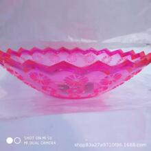 两元新款高透明仿玻璃果盘家用厨房客厅干果盘瓜果食收纳盘批发