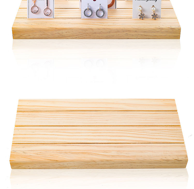 Solid Color Pattern Simple Style Style Simple Style Solid Color Solid Wood Jewelry Rack