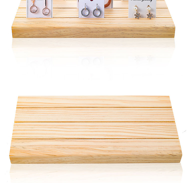 Simple Style Solid Color Solid Wood Jewelry Rack display picture 3