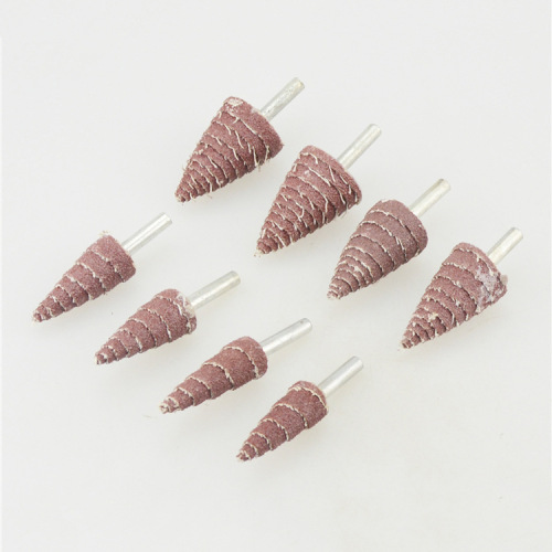 Grinding abrasive tower type polishing abrasive grinding point abrasive head conical handle sandpaper grinding head leaf handle wheel