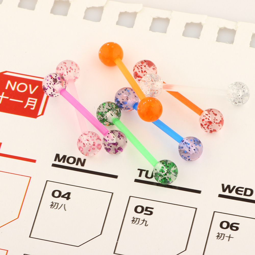 Pointed titanium steel lip stud product view