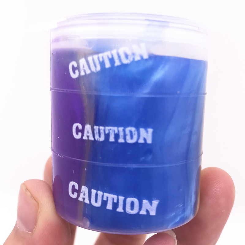 파란색과 보라색 혼합-크리스탈 진흙 4.7*3.9cm