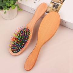 Factory-direct bamboo comb with airbag massage—export-ready, cross-border source product for scalp massaging and hairdressing styling, wholesale available.