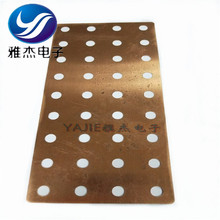 粉末静电喷涂工艺环氧树脂涂层铜排 紫铜表面镀镍铜牌水切割加工