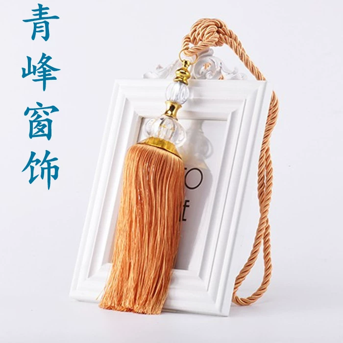 Кристальная лотосовая подвесная занавеска для окна Qingfeng, шар-куртина, длина 77 см