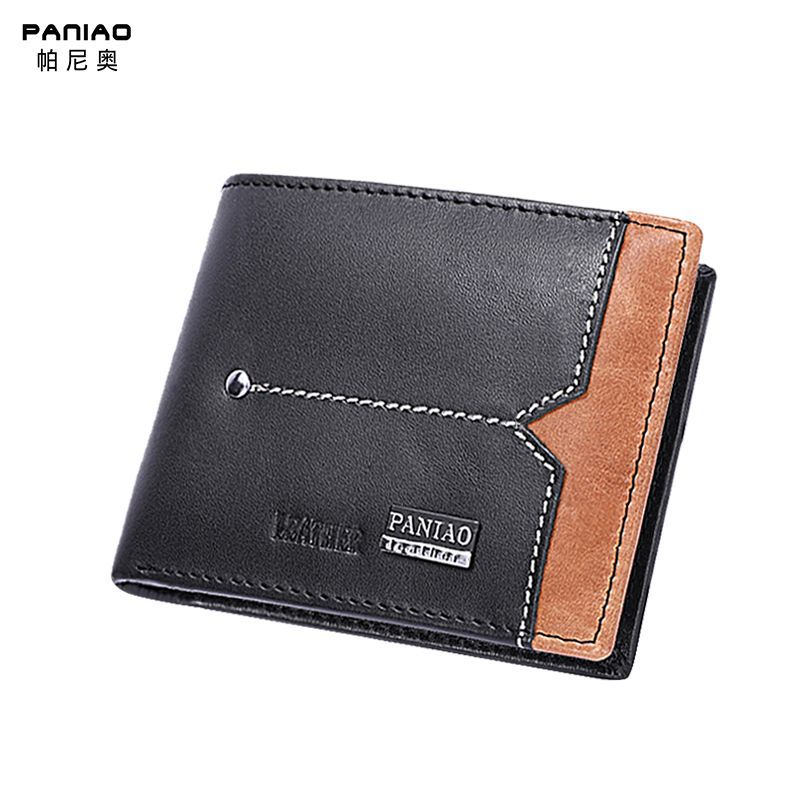 new pattern man Genuine leather leisure time wallet fashion have cash less than that is registered in the accounts Document bag Europe and America business affairs Multi-bit cards Wallet Manufactor