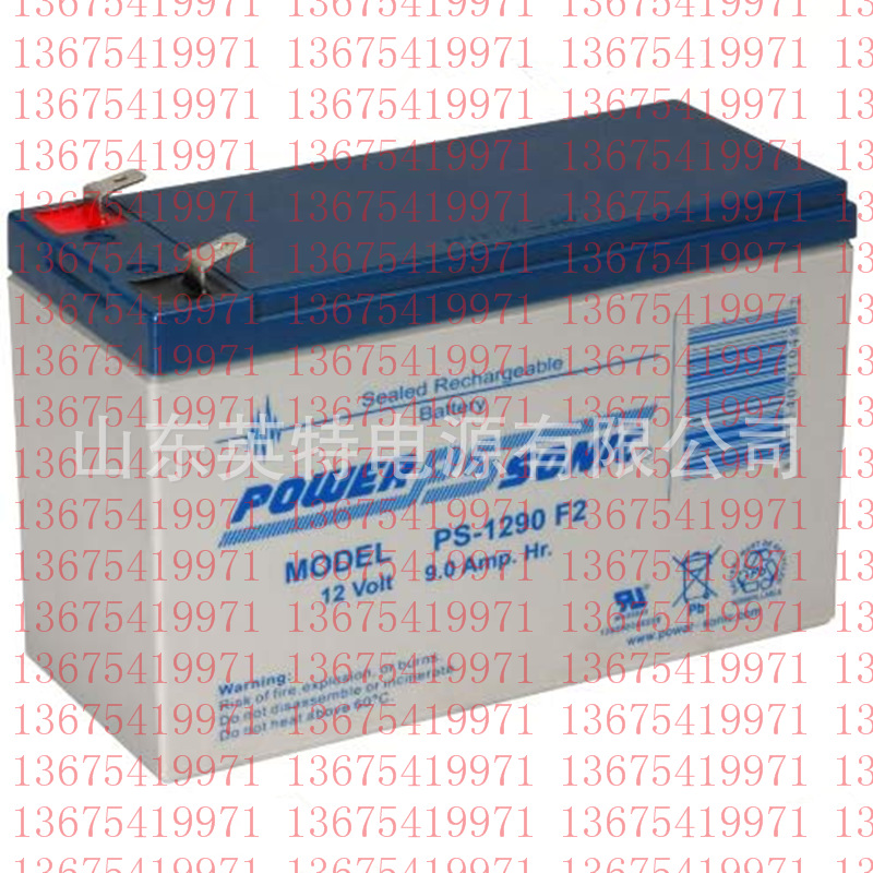 Power-Sonic蓄电池PS-1290 F2免维护 12V9AH 铅酸免维护蓄电池
