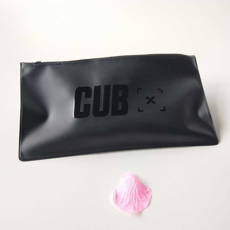 【EVA拉链袋】烫印防水黑色EVA服装包装平面袋尼龙拉链袋子可印刷