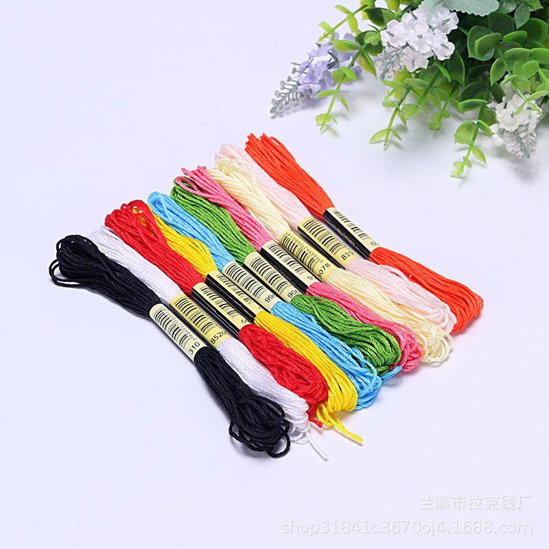 Manufactor Direct Polyester 68 per piece Stitch line Embroidery thread Cotton thread Mixed color felt