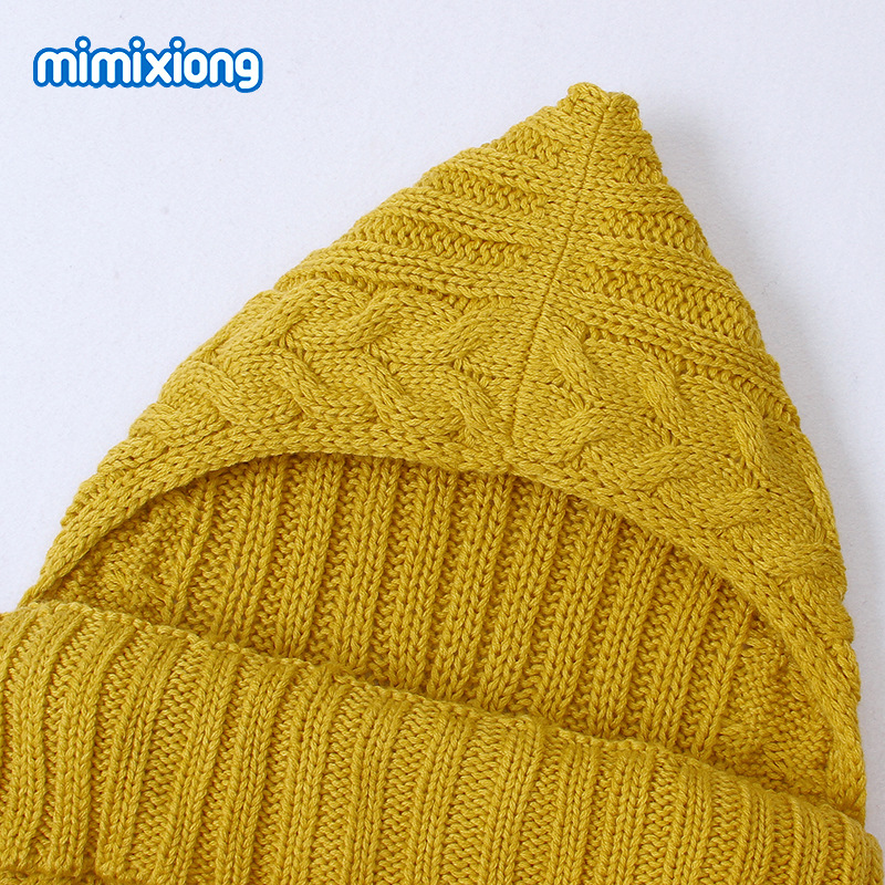 ins热卖款新生儿纯色睡袋毛毯包裹层婴儿睡袋