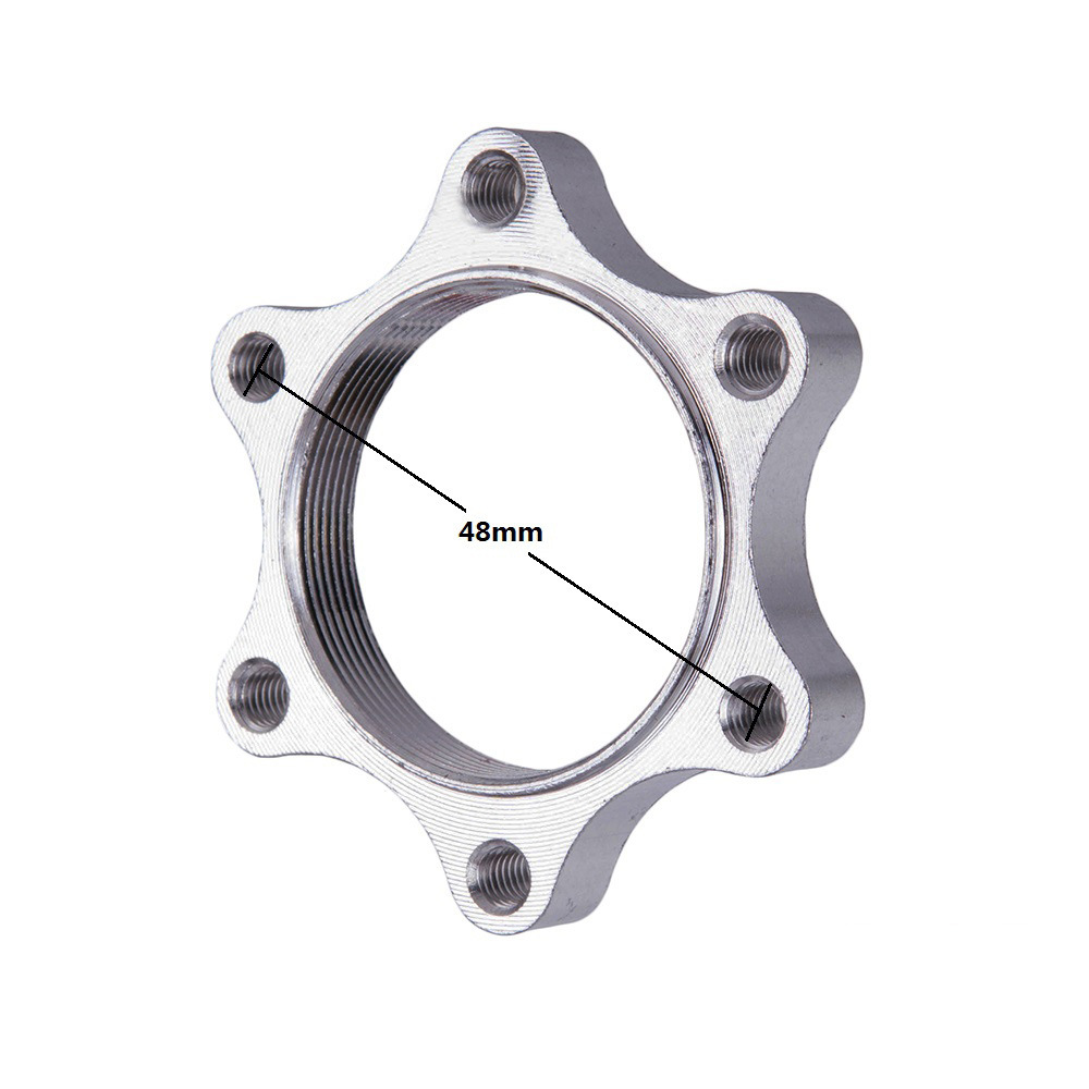 Bicicleta de montaña Disco de freno de 160mm Disco giratorio Modificación de bicicleta Disco de freno de 48mm con orificio diagonal de brida