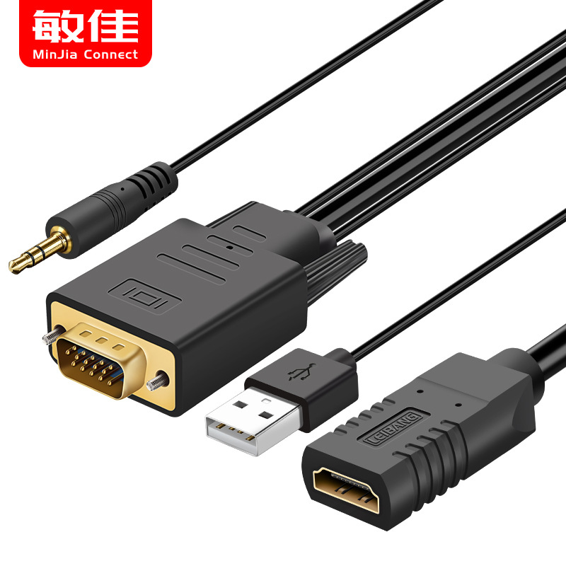 VGA to HDMI HDMI to VGA Rotary Wiring Band Audio