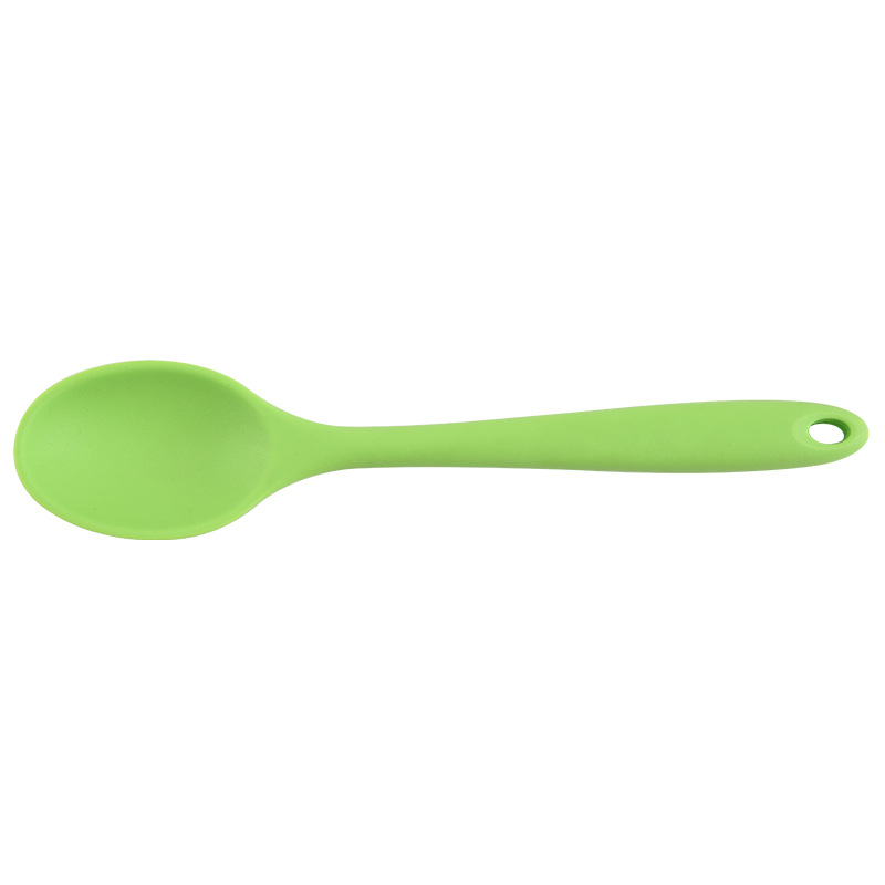 Cuchara de silicona para niños de venta caliente de fábrica sartén antiadherente de cerámica resistente a altas temperaturas cuchara de sopa densa especial cuchara de mezcla cuchara de ensalada