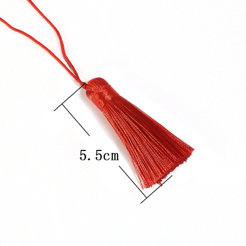 Retro short and plump tassel earring pendant decoration hanger tassel, ancient style DIY material fan-shaped bookmark curtain small tassel