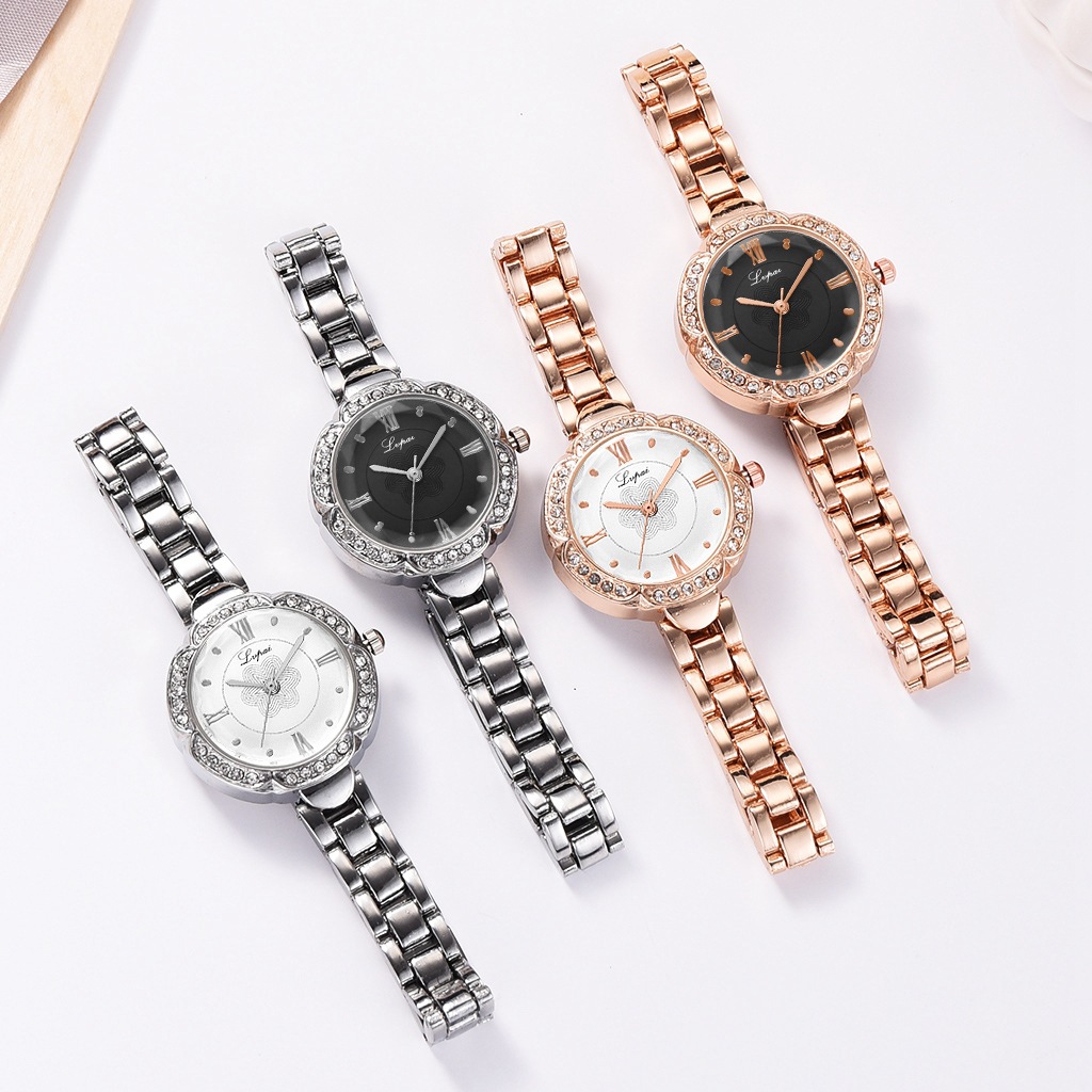 Casual Flower Snap Button Quartz Men's Watches display picture 4