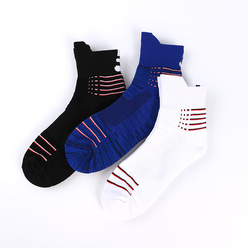 Outdoor sports cotton socks, any terry socks, non-slip shock-absorbing men's sports socks, men's basketball socks, elite socks
