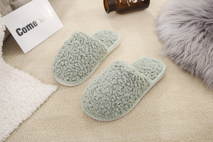 lamb hair warm indoor cotton slippers NSPE10028