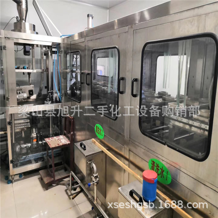 出售二手300桶/小时大桶水灌装机 水处理刷桶拔盖套标整套设备