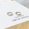 Zirconium, fashionable earrings, jewelry, Korean style, internet celebrity, simple and elegant design