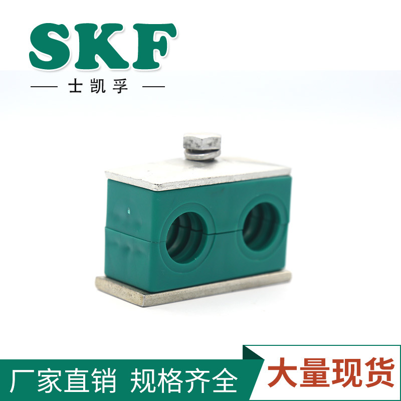 供应工程机械专用双联双孔管夹 船用管道夹 固定管道用 管卡