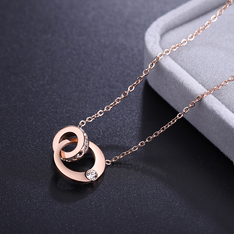 golden necklace stainless steel