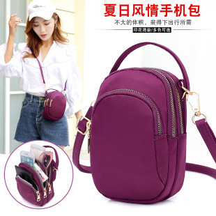 Factory wholesale 2019 new mini music mobile phone shoulder diagonal small cloth bag mother casual change key bag