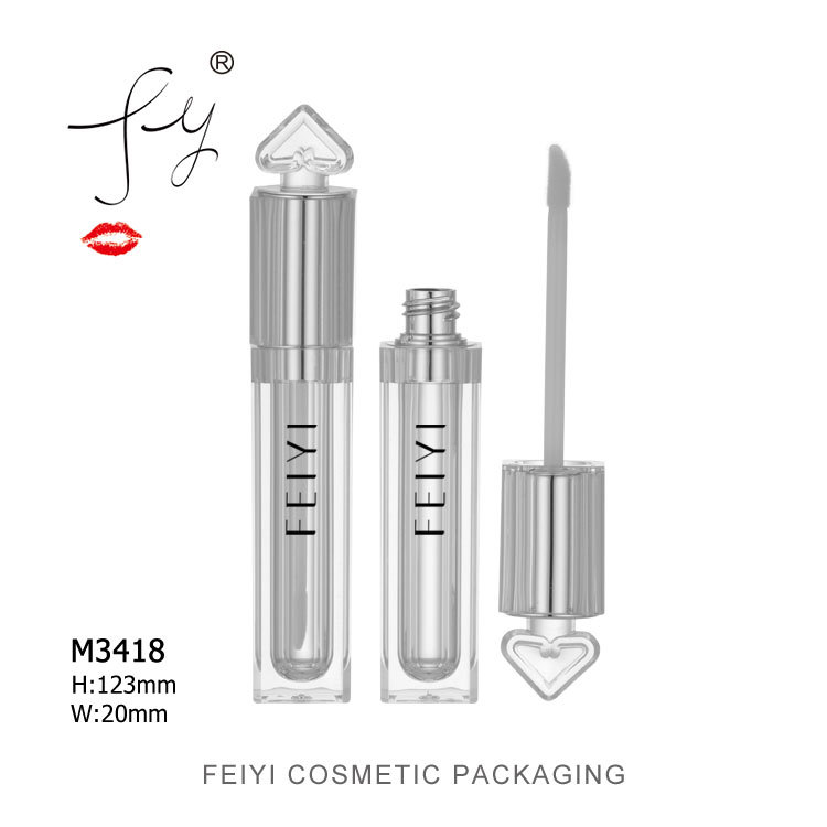 新款热销 亚克力唇彩管 心型设计注塑唇彩液瓶 欧美流行款 M3418