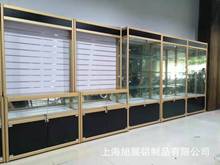旭展新款鋼化玻璃珠寶展示櫃 鋁合金獨立首飾櫃台 精品樣品陳列櫃