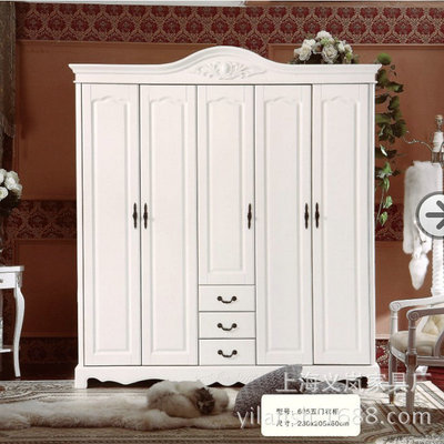 定制木质简易衣柜衣橱组合 卧室白色衣柜 简易北欧衣柜衣帽间