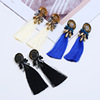 Glossy earrings handmade with tassels, European style, Aliexpress, boho style