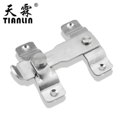 荐 加厚不锈钢插销门扣门栓搭扣防盗门扣门锁扣插栓配螺丝|ru