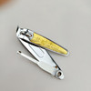 Stainless steel nail tie large oblique mouth golden glue full nail knife 2 yuan store