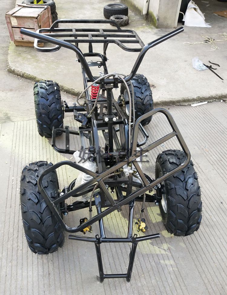 Modified four-wheeled vehicle accessories bull ATV electric frame thickened square tube frame rocker arm brake shock absorption