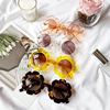 Children's fashionable sunglasses flower-shaped, glasses solar-powered suitable for men and women, Korean style, flowered