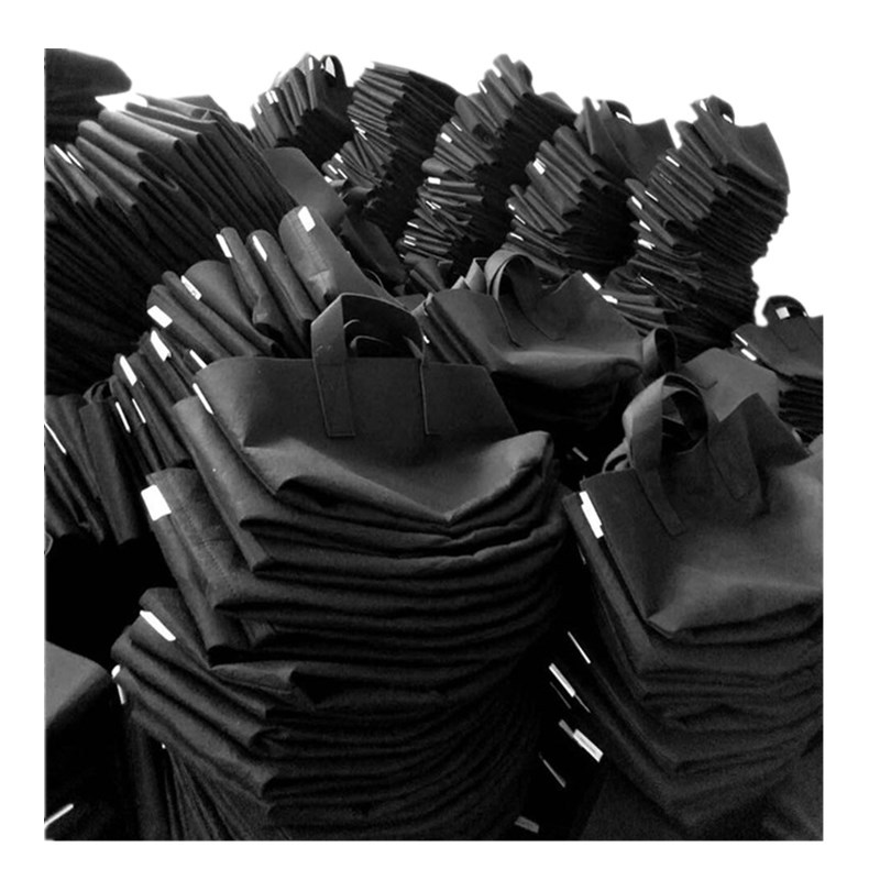 [Thicking of felt beautiful planting bags] Black planting bags