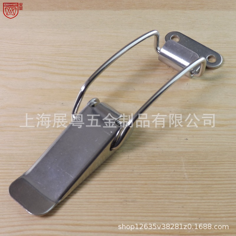 AW111 con gancho de acero inoxidable bloqueo de barril de cubierta de barril de gancho largo gancho de tirón alargado gancho fijación de bolsa