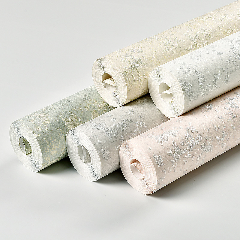 wallpaper modern Simplicity Plain colour 3D stripe Non-woven fabric wallpaper bedroom a living room television background wallpaper