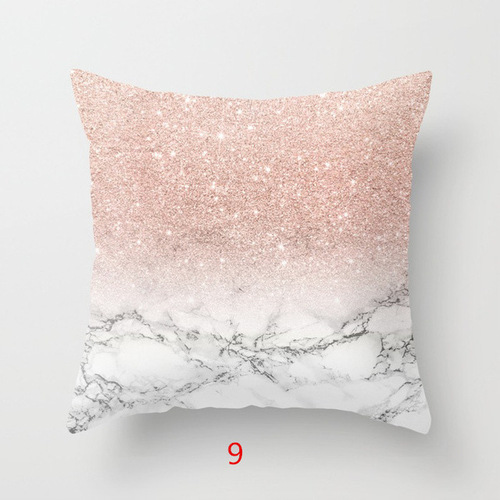Cross-border design marble pillow pillow case simple modern model room Nordic living room pillow case