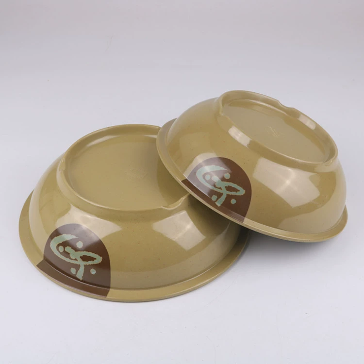 Оптовая Ruyi Flower Millenine посуда imitation porcelain пластиковая миска для супа 10 дюймов 11 дюймов широкая кайма - защита горячая большая миска для супа риса