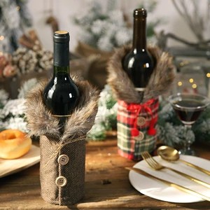 Christmas Table Wine Set with O3-21/22 Grid and Old-Style Pattern