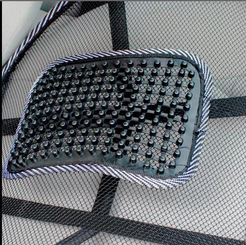 Thick steel wire leather nail lumbar support, four-season car cushion, cool massage cushion, health care lumbar cushion, car massage lumbar support
