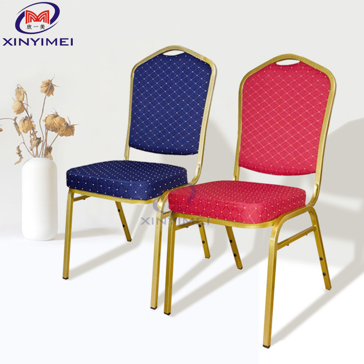 Foshan manufacturers wholesale wedding dining chair iron aluminum alloy wedding hotel chair metal banquet chair