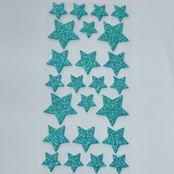 EVA贴纸、金葱贴、三色葱粉贴、多色葱粉贴、装饰贴、电脑手机贴