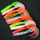 Soft Grubs Fishing Lures Curly Tail Grubs Fresh Water Bass Swimbait Tackle Gear