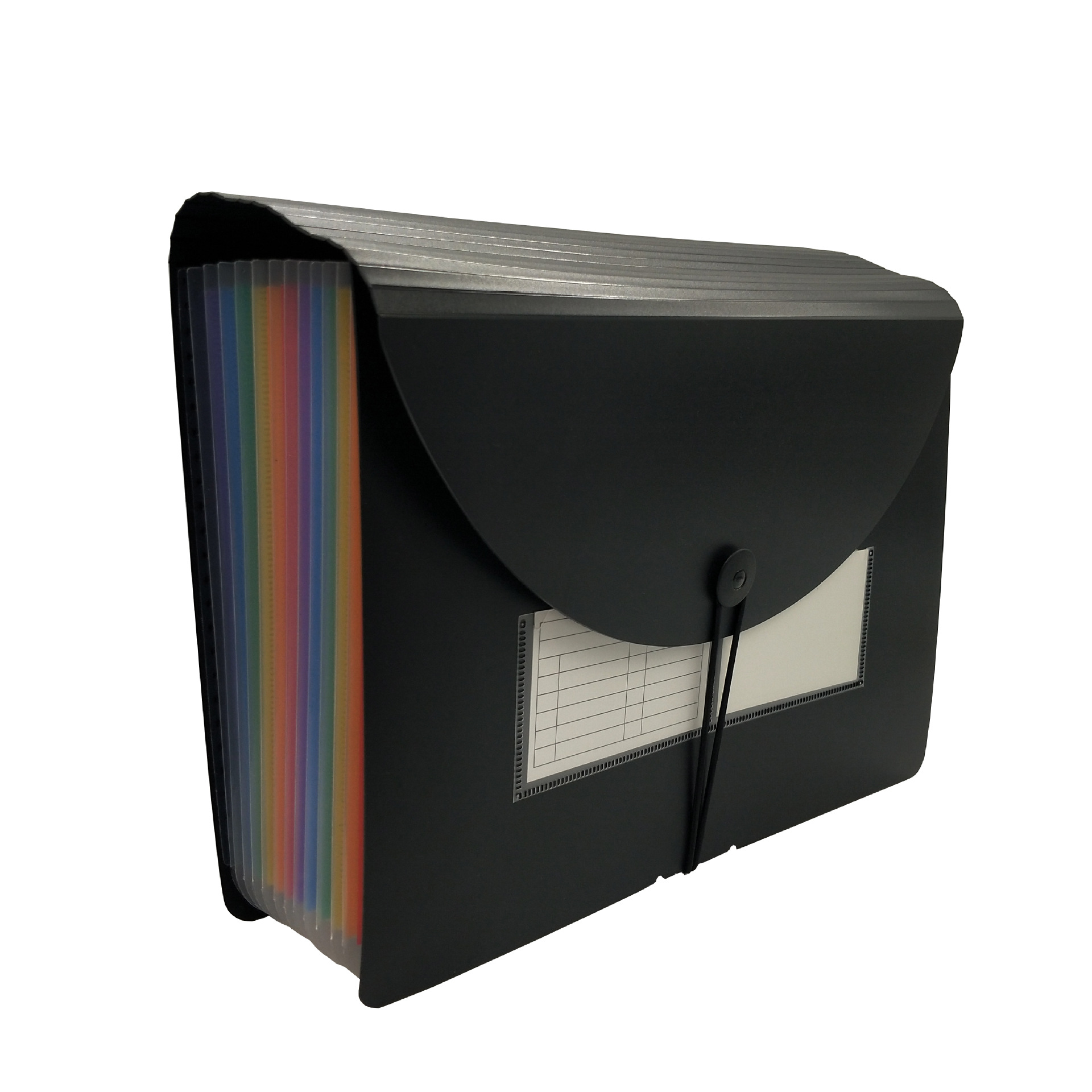Carpeta de paquete de órgano de arco iris con tapa de una pieza 12 capas 24 capas órgano a4 almacenamiento de carpeta de clasificación multicapa