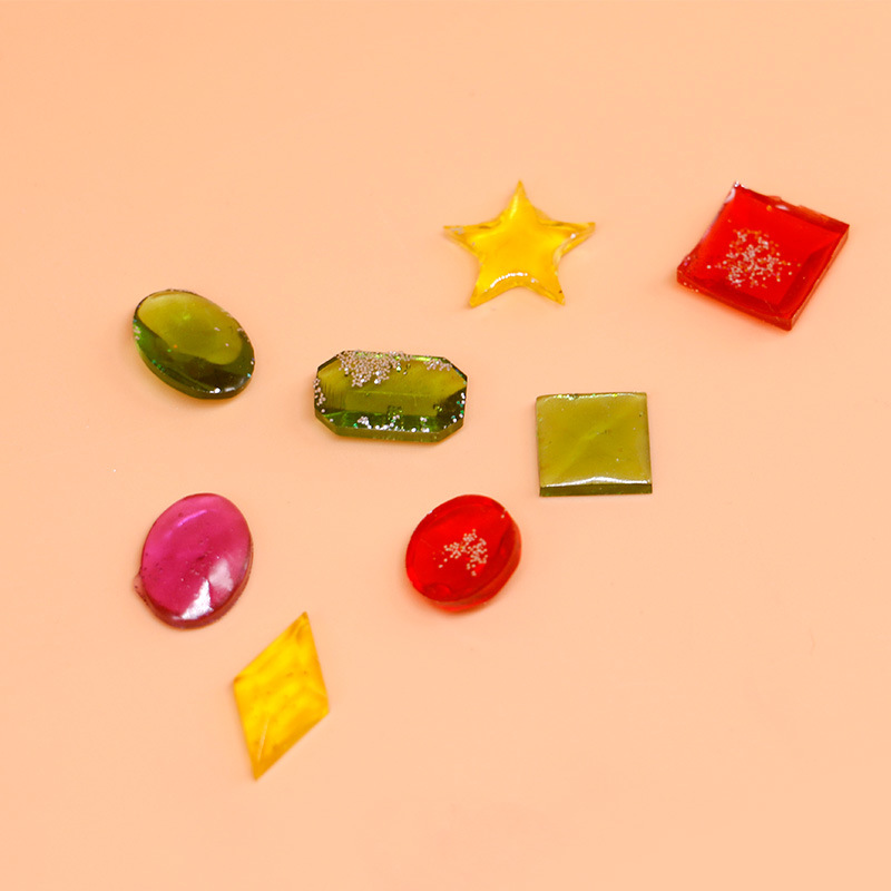 Full mirror heart geometric moon semicircle five-star transparent silicone mold DIY jewelry Crystal epoxy mold Full mirror heart geometric moon semicircle five-star transparent silicone mold DIY jewelry Crystal epoxy mold